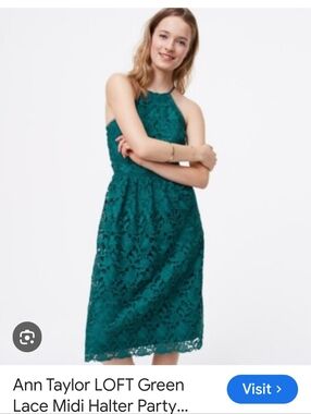 LOFT Lace Halter Dress